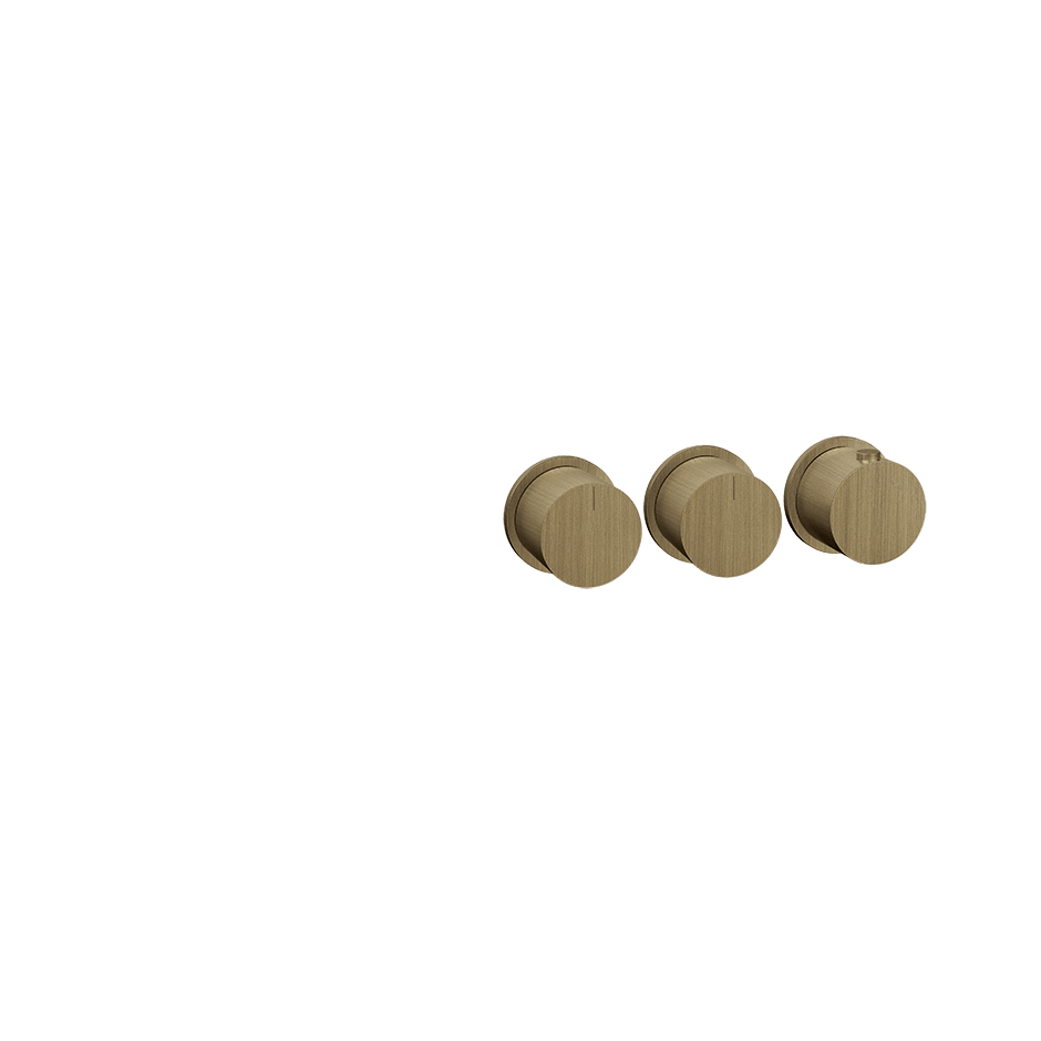 Gessi Shower Mixer 63434 in Antique Brass