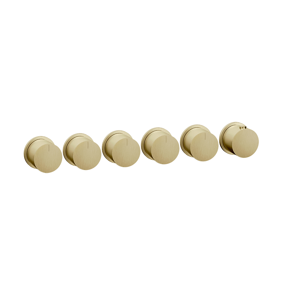 Gessi Shower Mixer 63440 in Brass Brushed Pvd