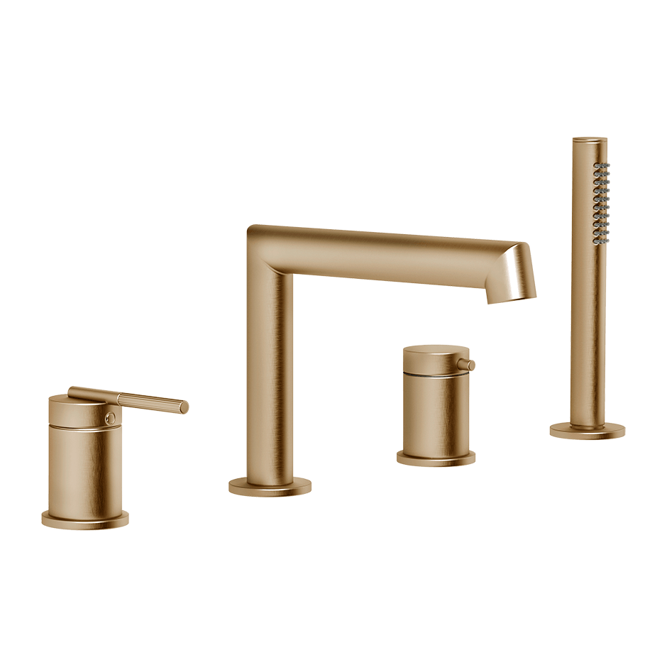 Gessi Bath Mixer 63537 in Warm Bronze Br. Pvd