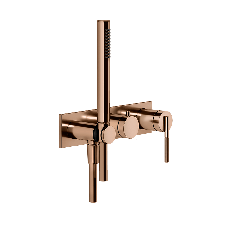 Gessi Shower Mixer 63543 in Copper Pvd