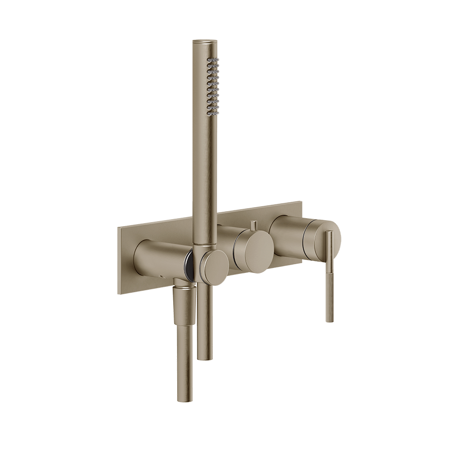 Gessi Shower Mixer 63543 in Finox Brushed Nickel