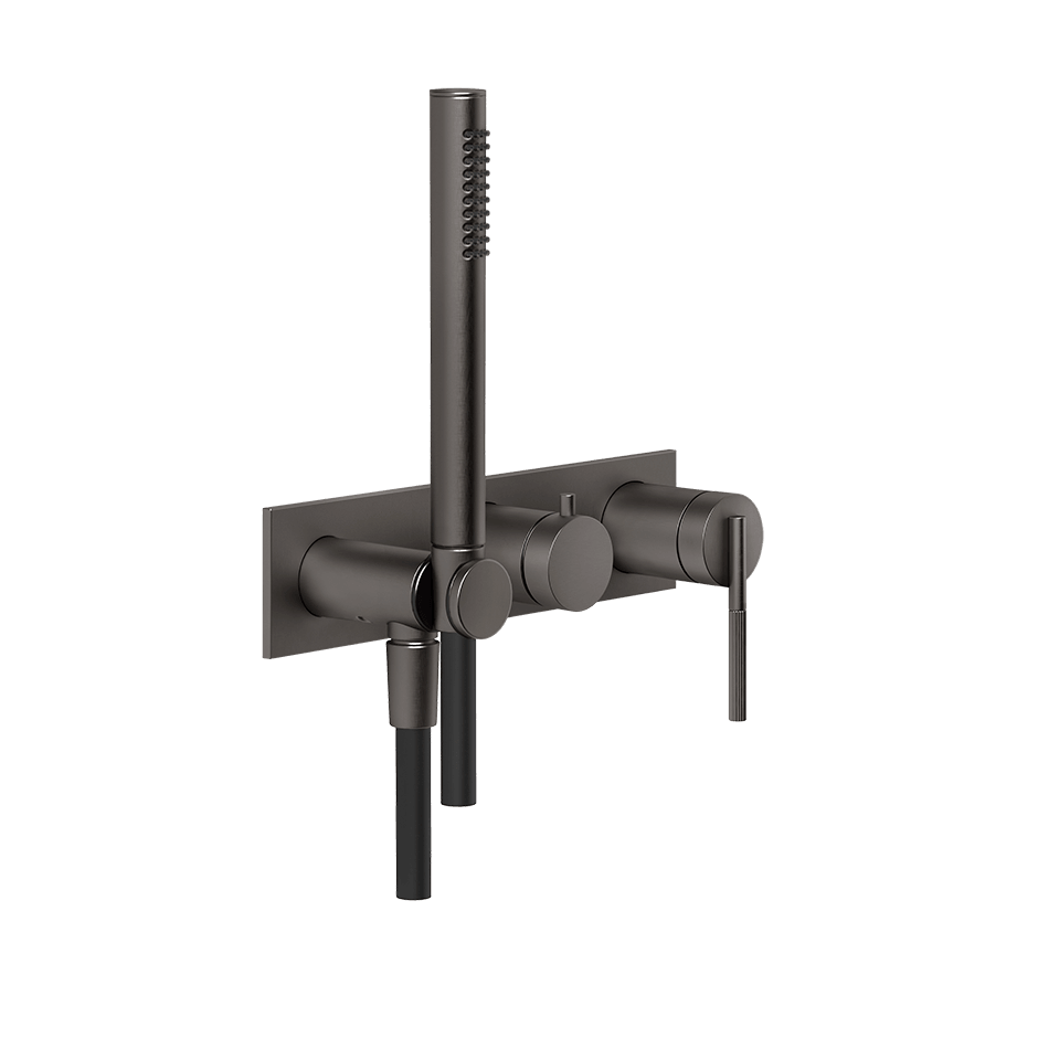 Gessi Shower Mixer 63543 in Black Metal Br. Pvd