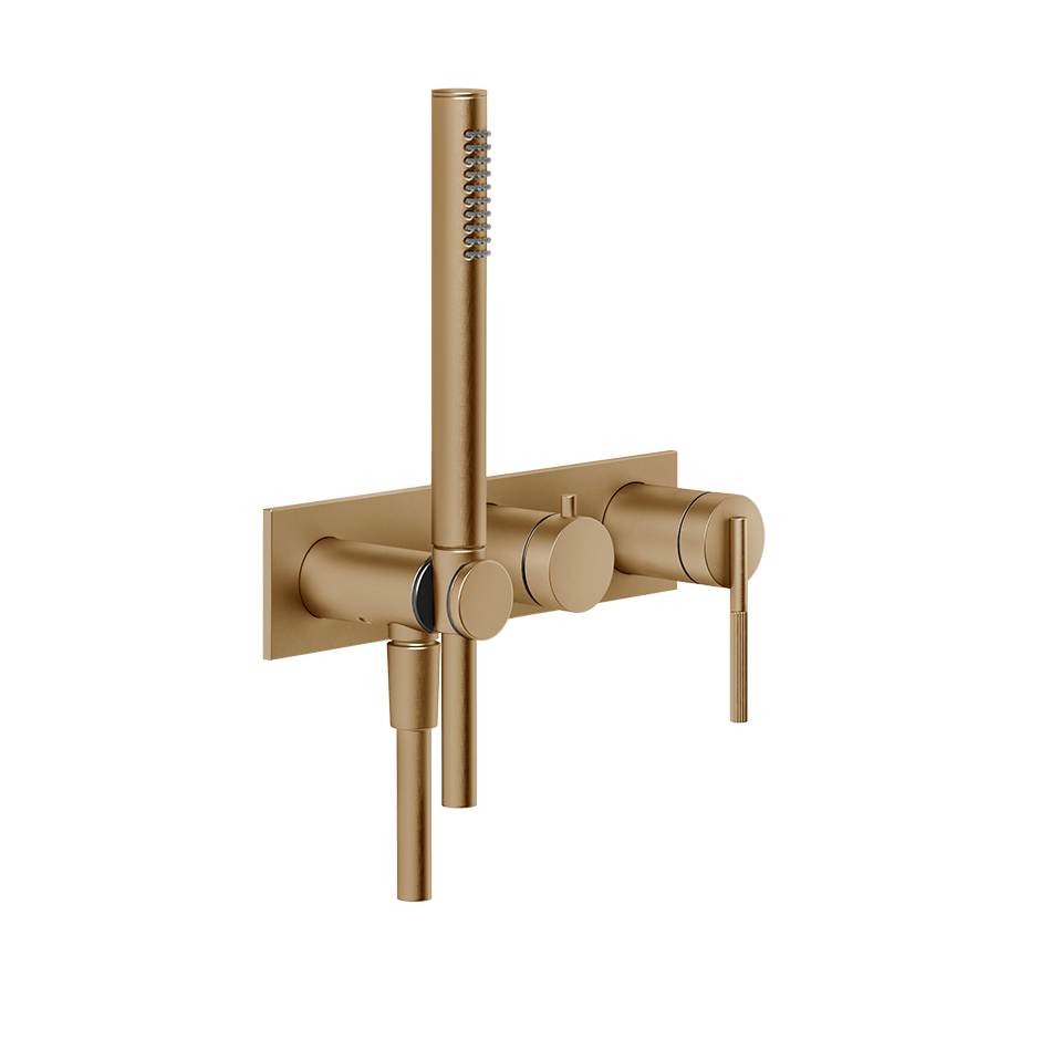 Gessi Shower Mixer 63543 in Warm Bronze Br. Pvd