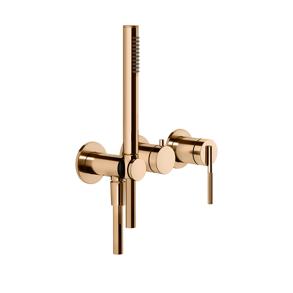 Gessi Shower Mixer 63545 in Warm Bronze Pvd