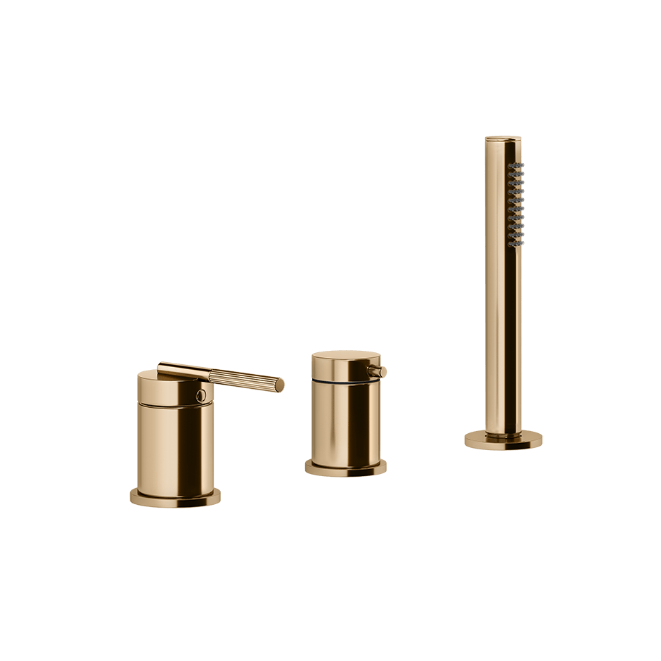 Gessi Bath Mixer 63547 in Warm Bronze Pvd