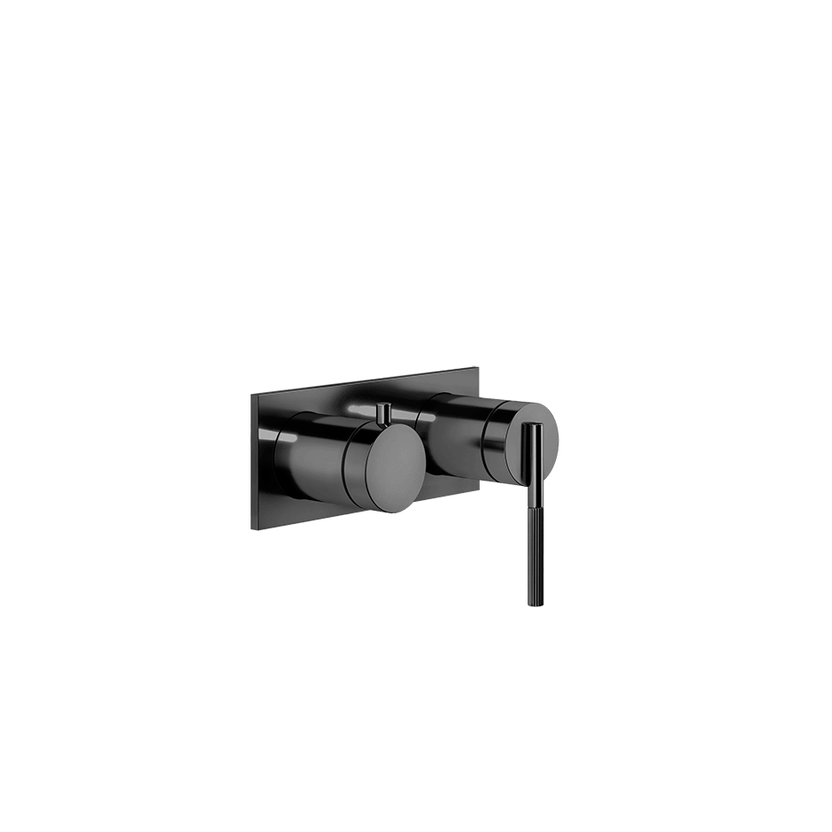 Gessi Shower Mixer 63579 in Black Metal Pvd