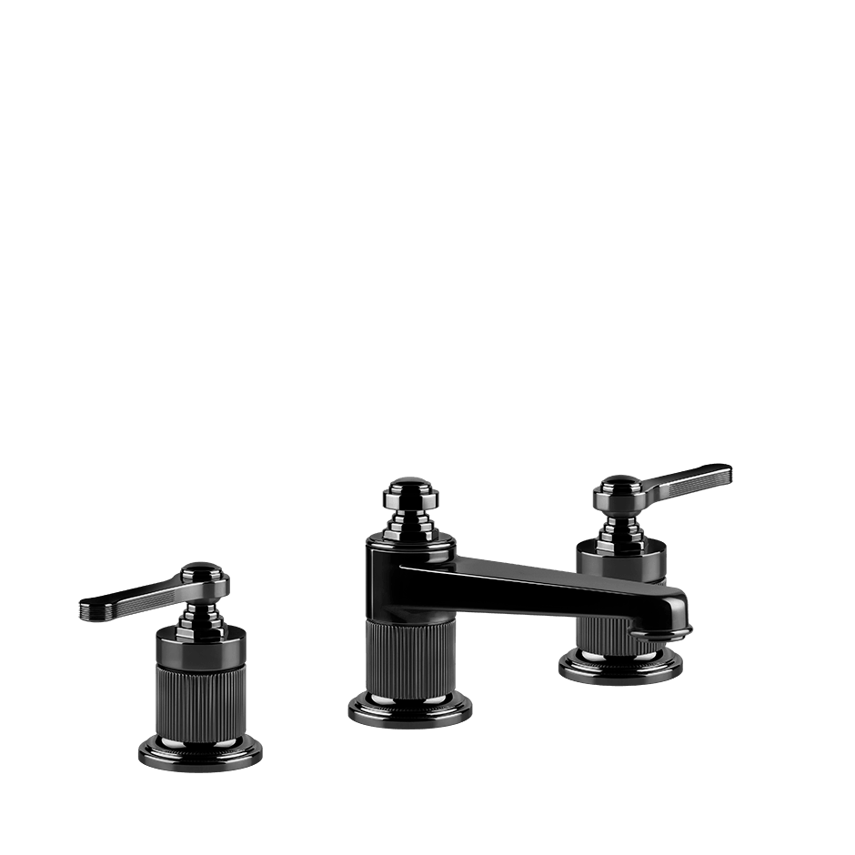 Gessi Washbasin Group 65011 in Black Metal Pvd