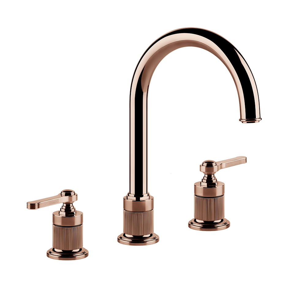 Gessi Washbasin Group 65015 in Copper Pvd