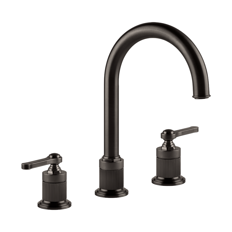 Gessi Washbasin Group 65015 in Black Metal Br. Pvd