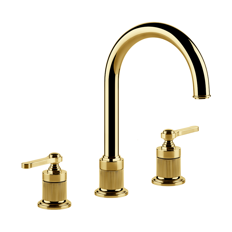Gessi Washbasin Group 65016 in Gold Pvd