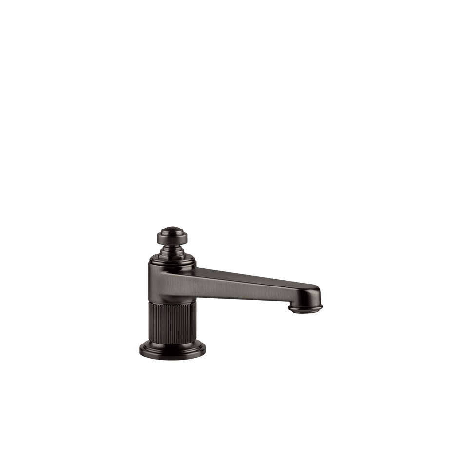 Gessi Basin Spout 65021 in Black Metal Br. Pvd