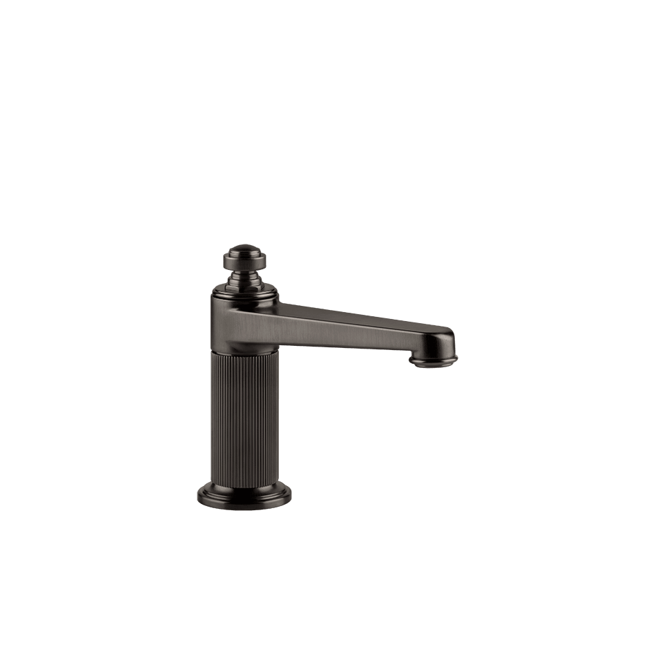 Gessi Basin Spout 65023 in Black Metal Br. Pvd