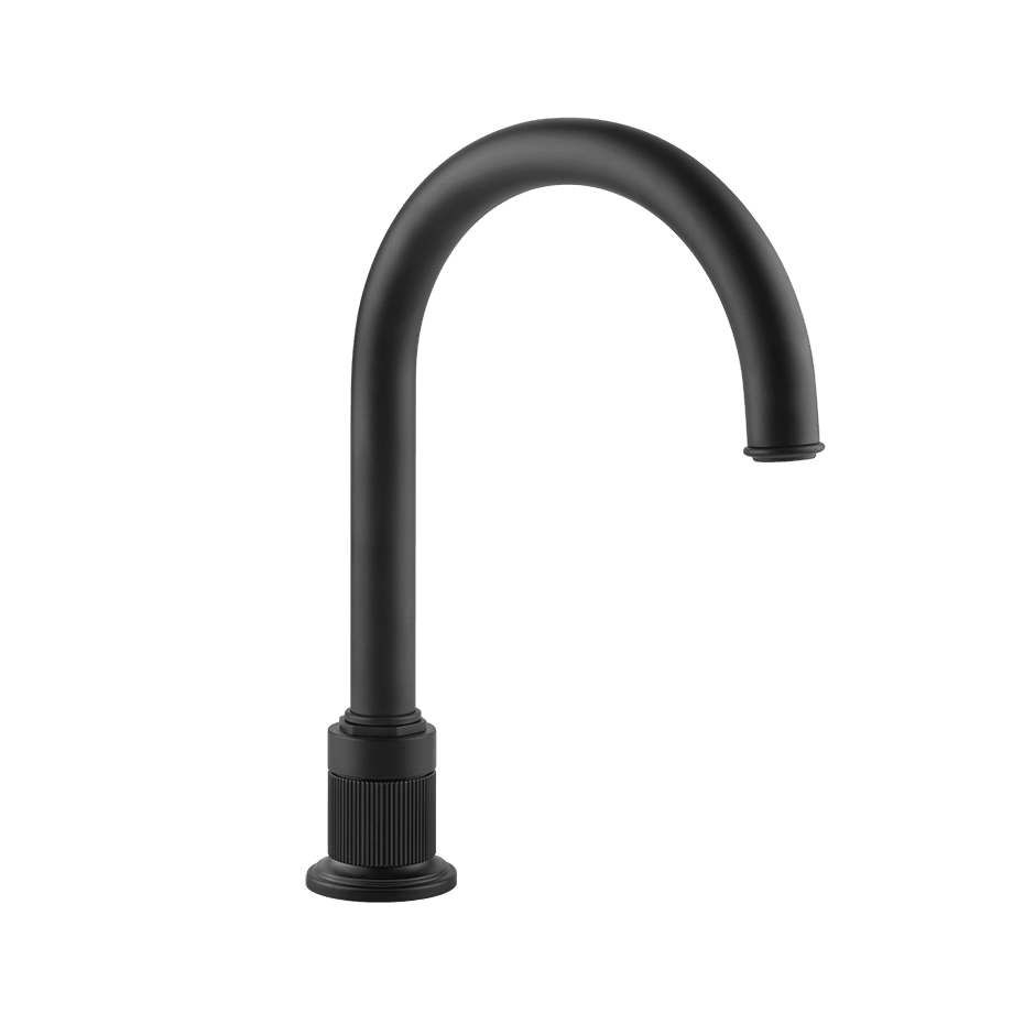 Gessi Basin Spout 65025 in Matte Black
