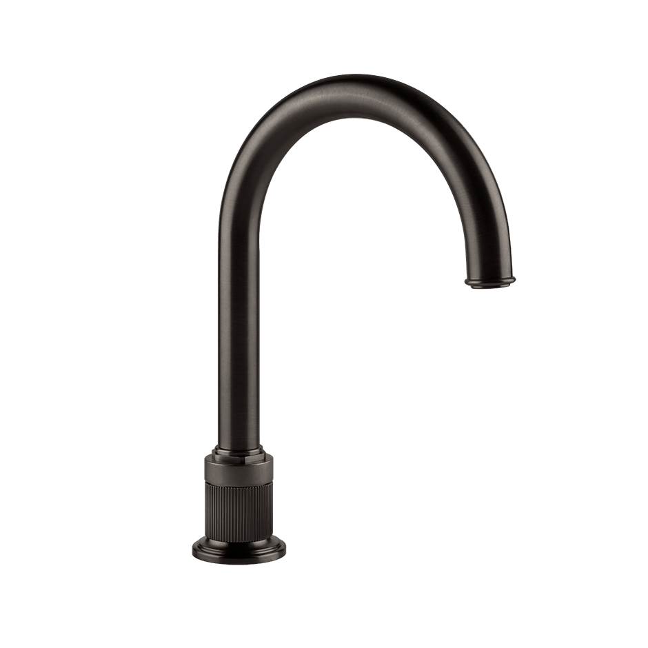 Gessi Basin Spout 65025 in Black Metal Br. Pvd