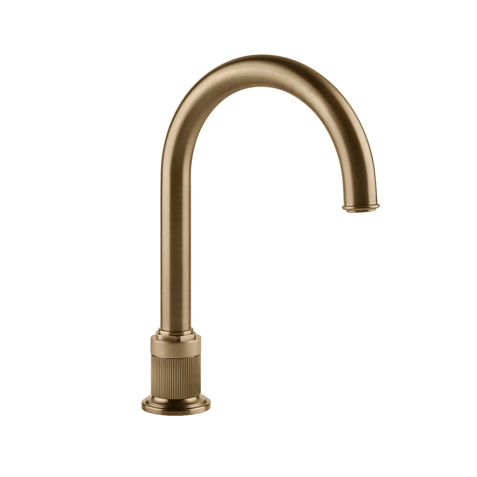 Gessi Basin Spout 65025 in Warm Bronze Br. Pvd