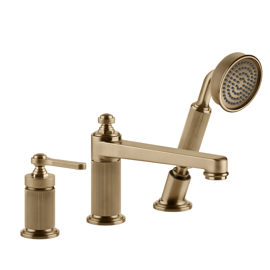 Gessi Bath Mixer 65037 in Warm Bronze Br. Pvd