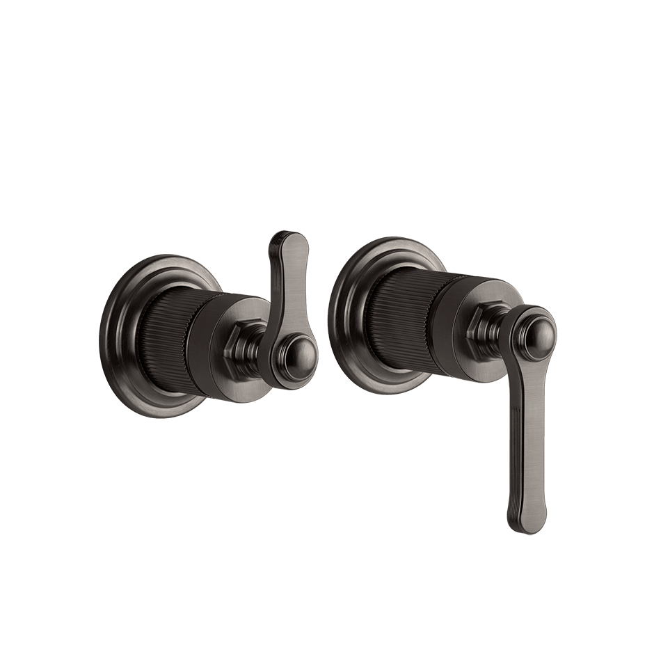 Gessi Shower Mixer 65038 in Black Metal Br. Pvd
