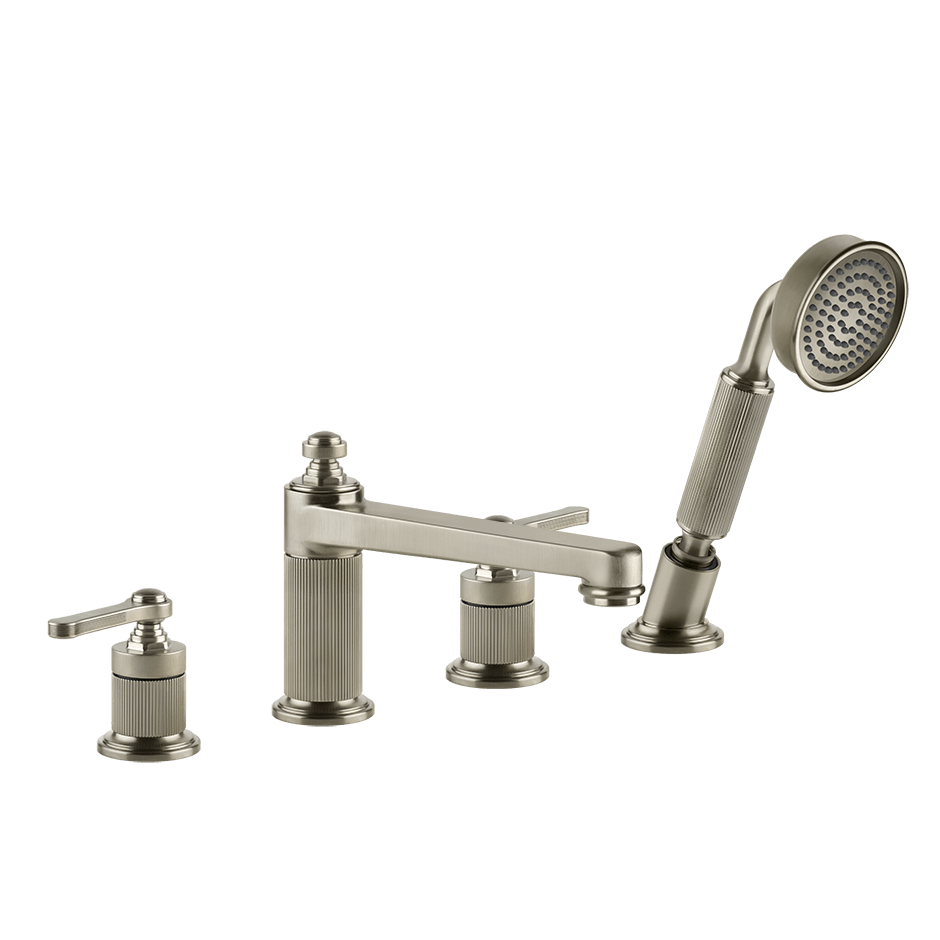 Gessi Bath Mixer 65045 in Finox Brushed Nickel