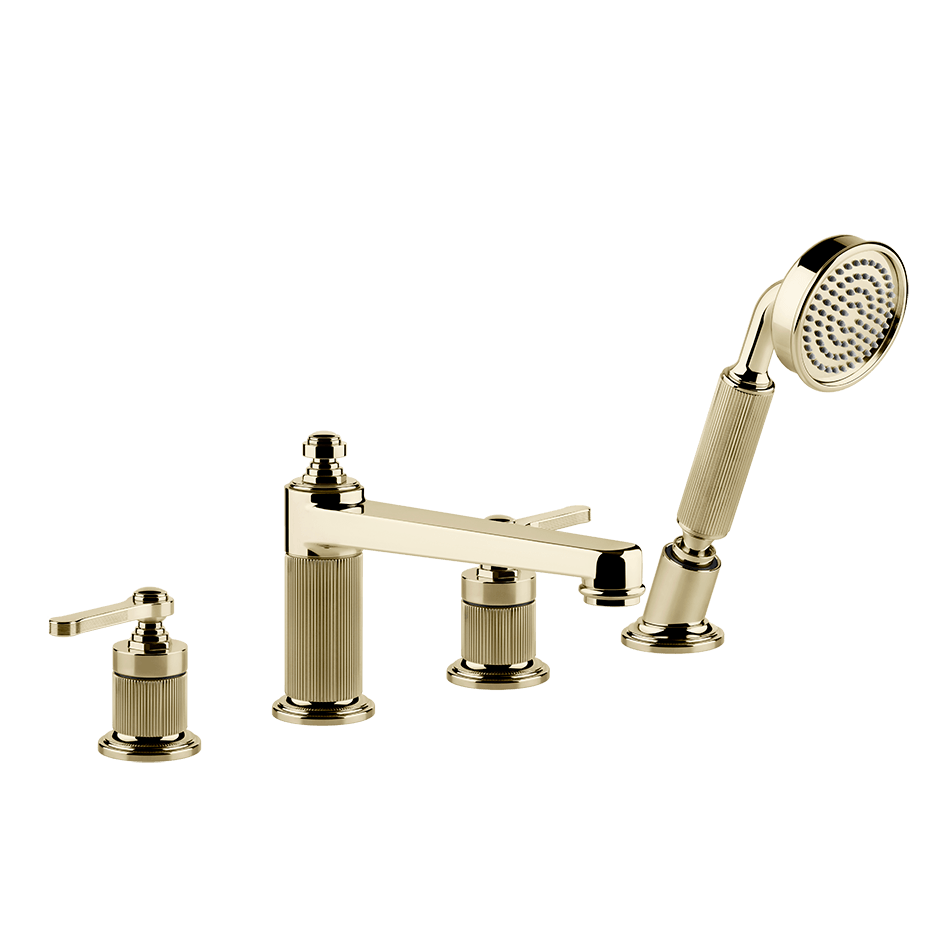 Gessi Bath Mixer 65045 in Brass Pvd