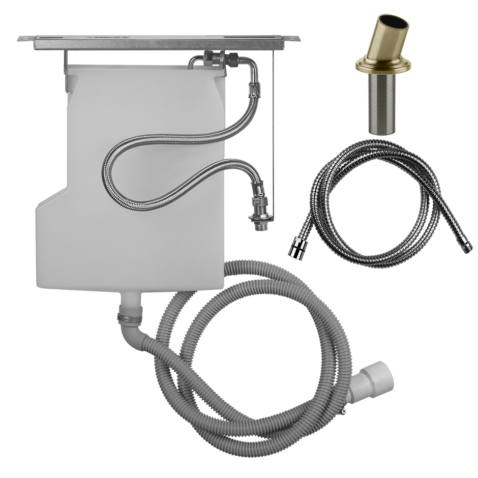 Gessi Handshower Drain Kit 65049 in Brass Brushed Pvd