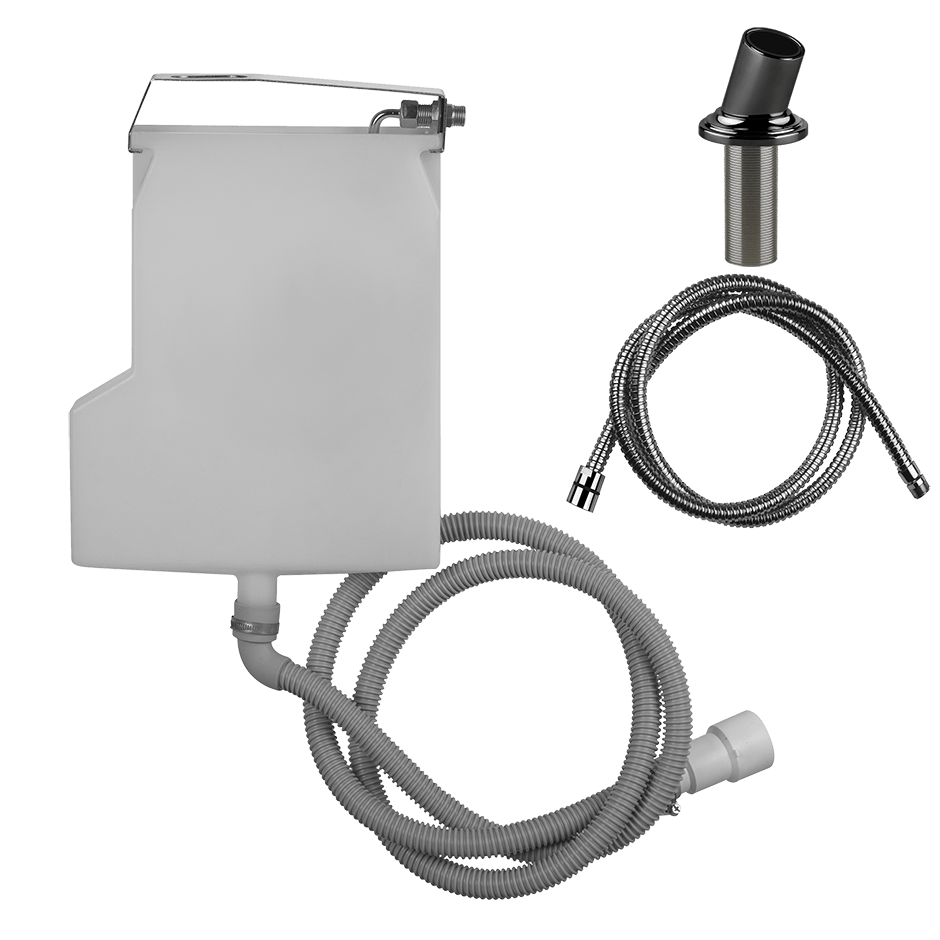 Gessi Handshower Drain Kit 65050 in Black Metal Pvd