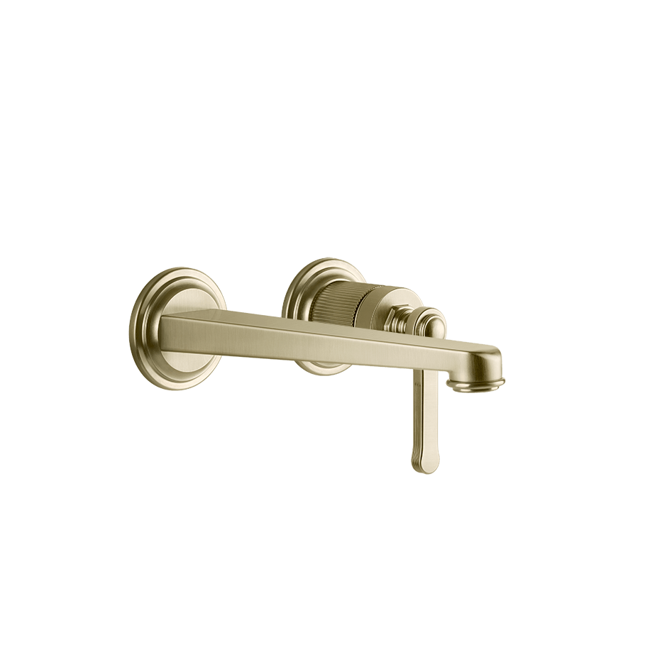 Gessi Washbasin Mixer 65089 in Brass Brushed Pvd
