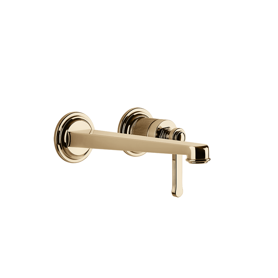 Gessi Washbasin Mixer 65089 in Warm Bronze Pvd