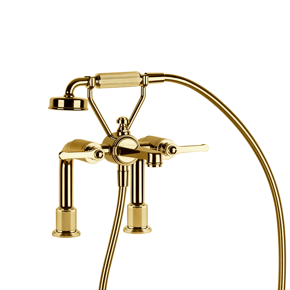 Gessi Bath Mixer 65115 in Gold Pvd
