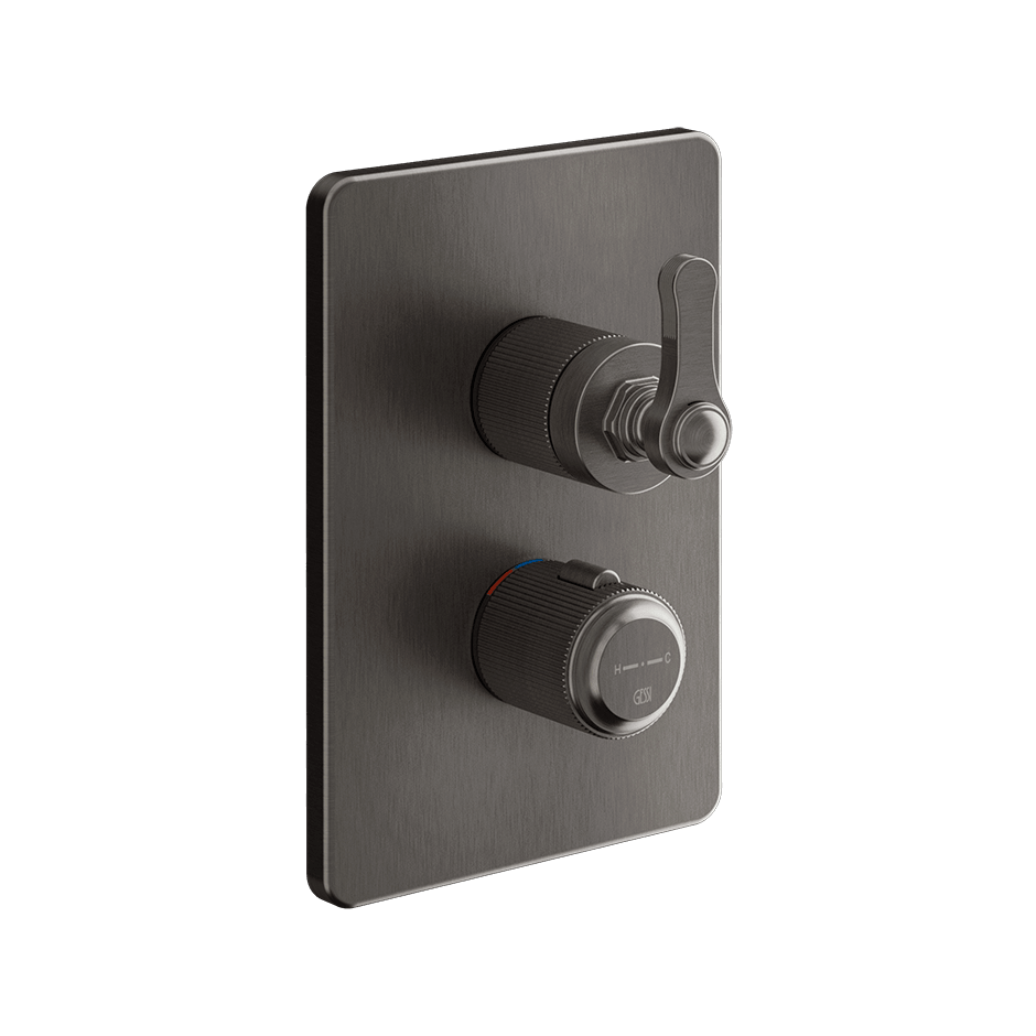 Gessi Shower Mixer 65133 in Black Metal Br. Pvd