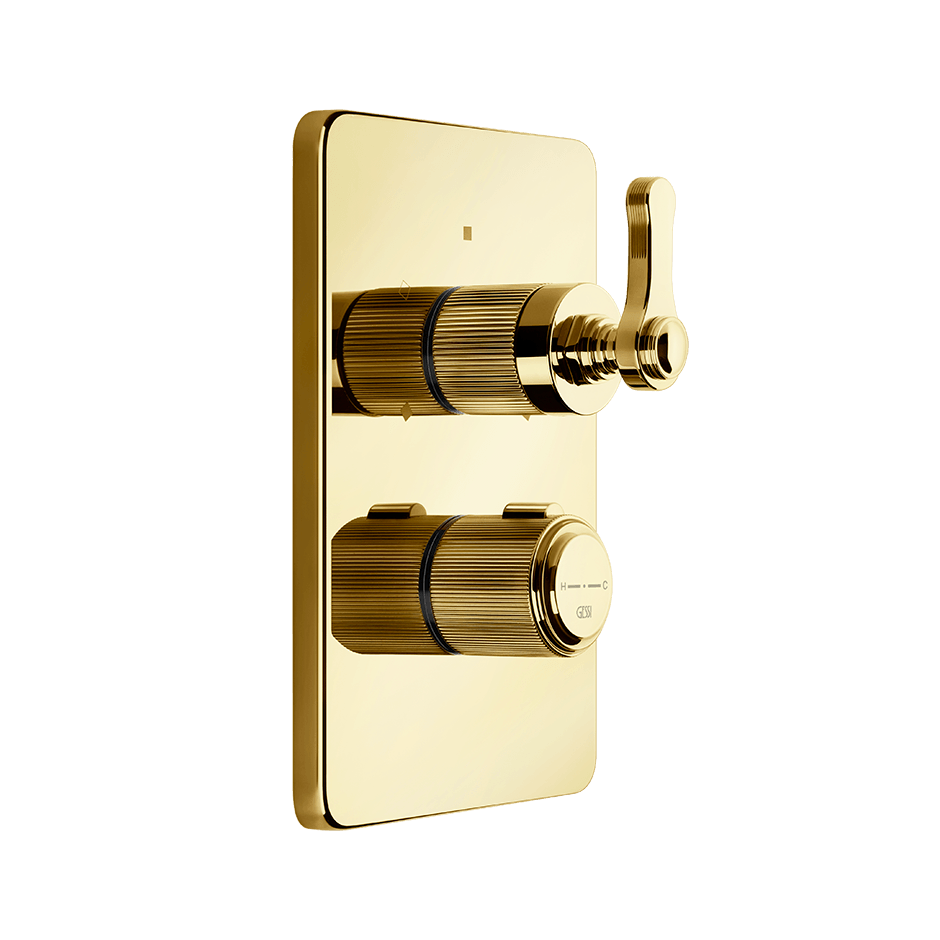 Gessi Shower Mixer 65135 in Gold Pvd
