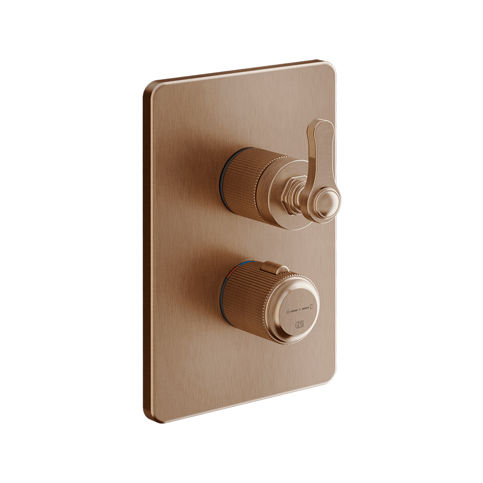 Gessi Shower Mixer 65135 in Copper Brushed Pvd