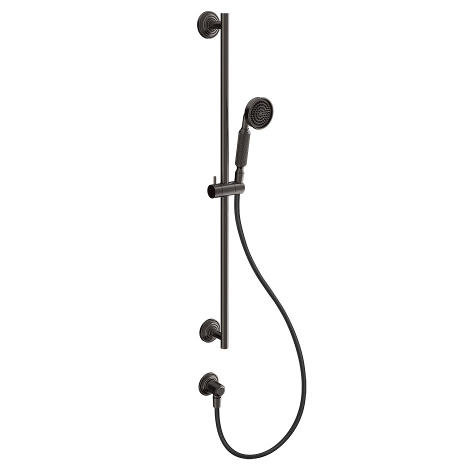 Gessi Sliding Rail 65141 in Black Metal Br. Pvd