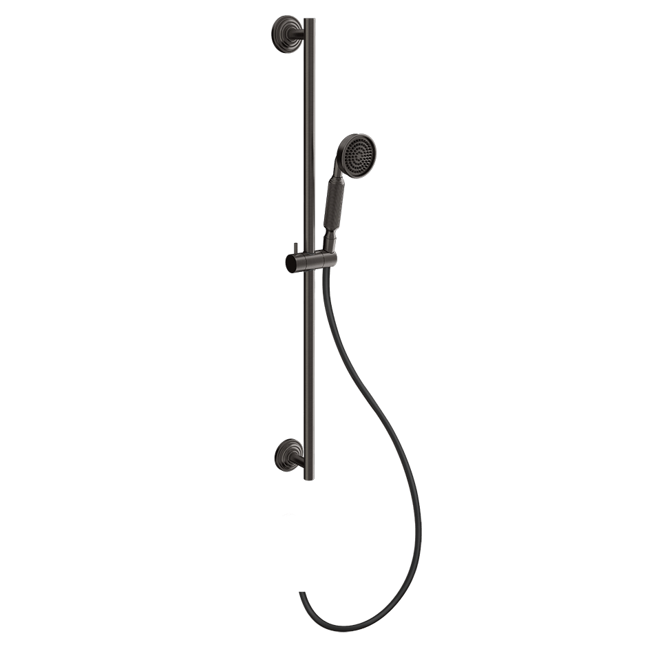 Gessi Sliding Rail 65143 in Black Metal Br. Pvd