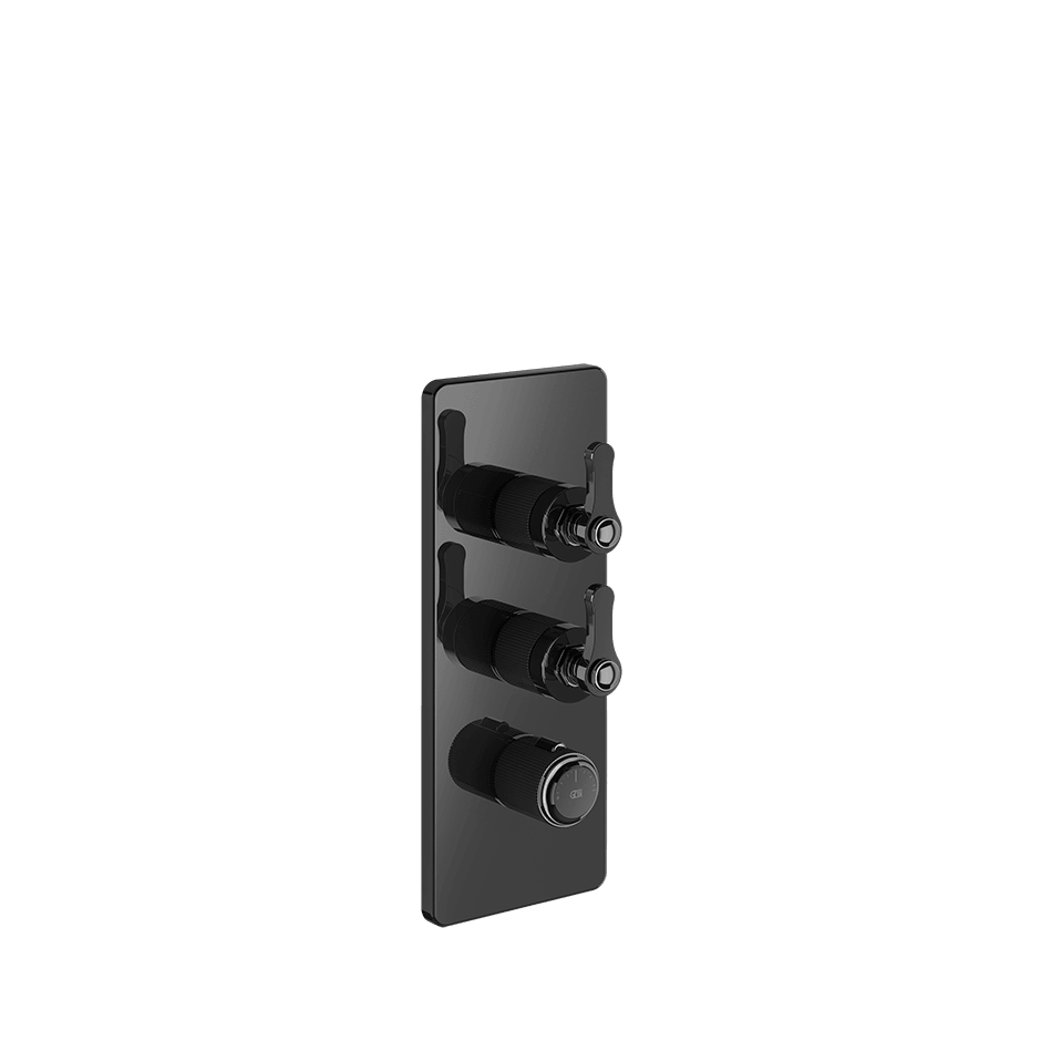 Gessi Shower Mixer 65200 in Black Metal Pvd