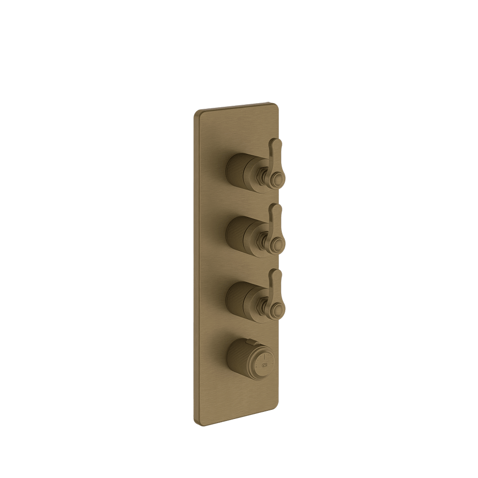 Gessi Shower Mixer 65204 in Antique Brass