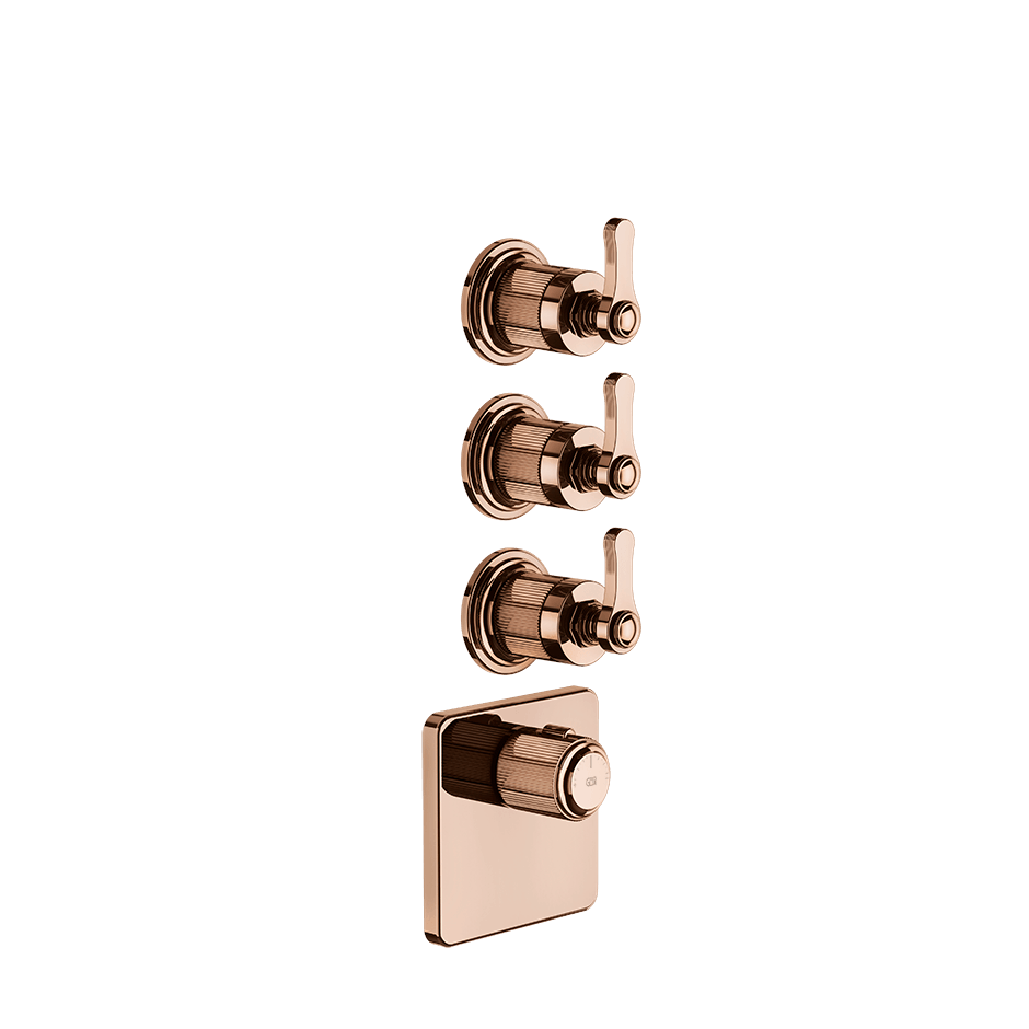 Gessi Shower Mixer 65206 in Copper Pvd