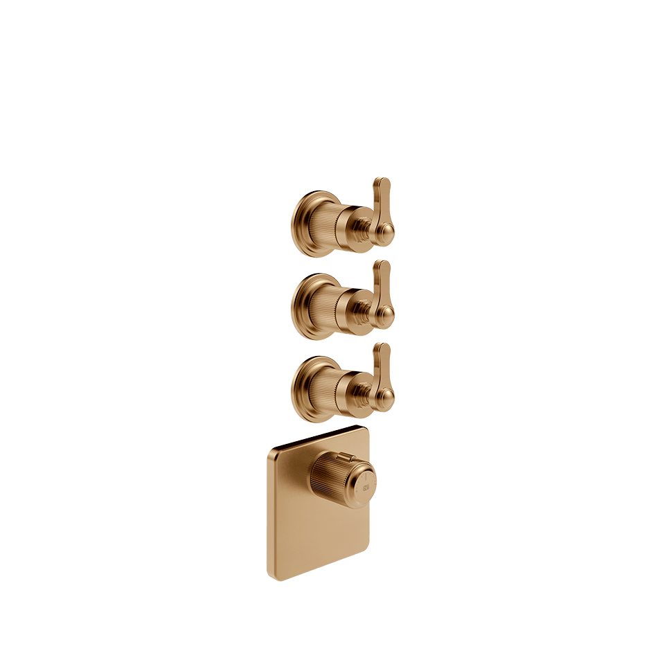 Gessi Shower Mixer 65206 in Warm Bronze Br. Pvd