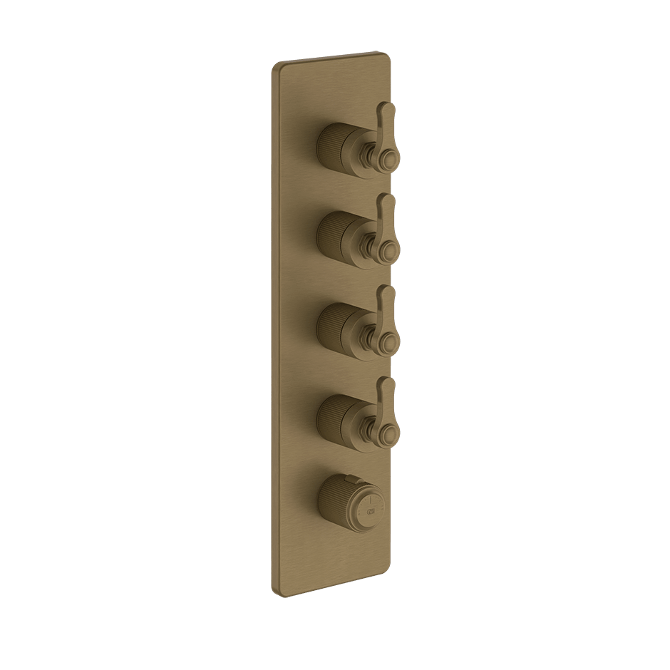 Gessi Shower Mixer 65208 in Antique Brass