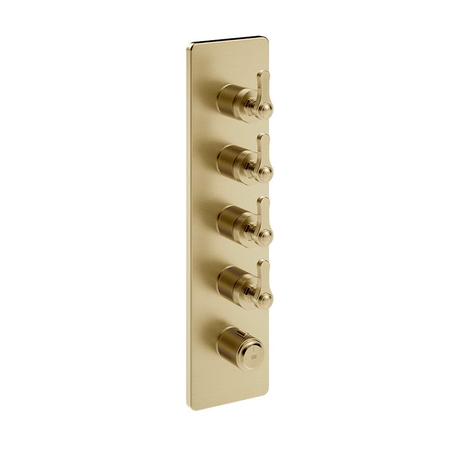 Gessi Shower Mixer 65208 in Brass Brushed Pvd