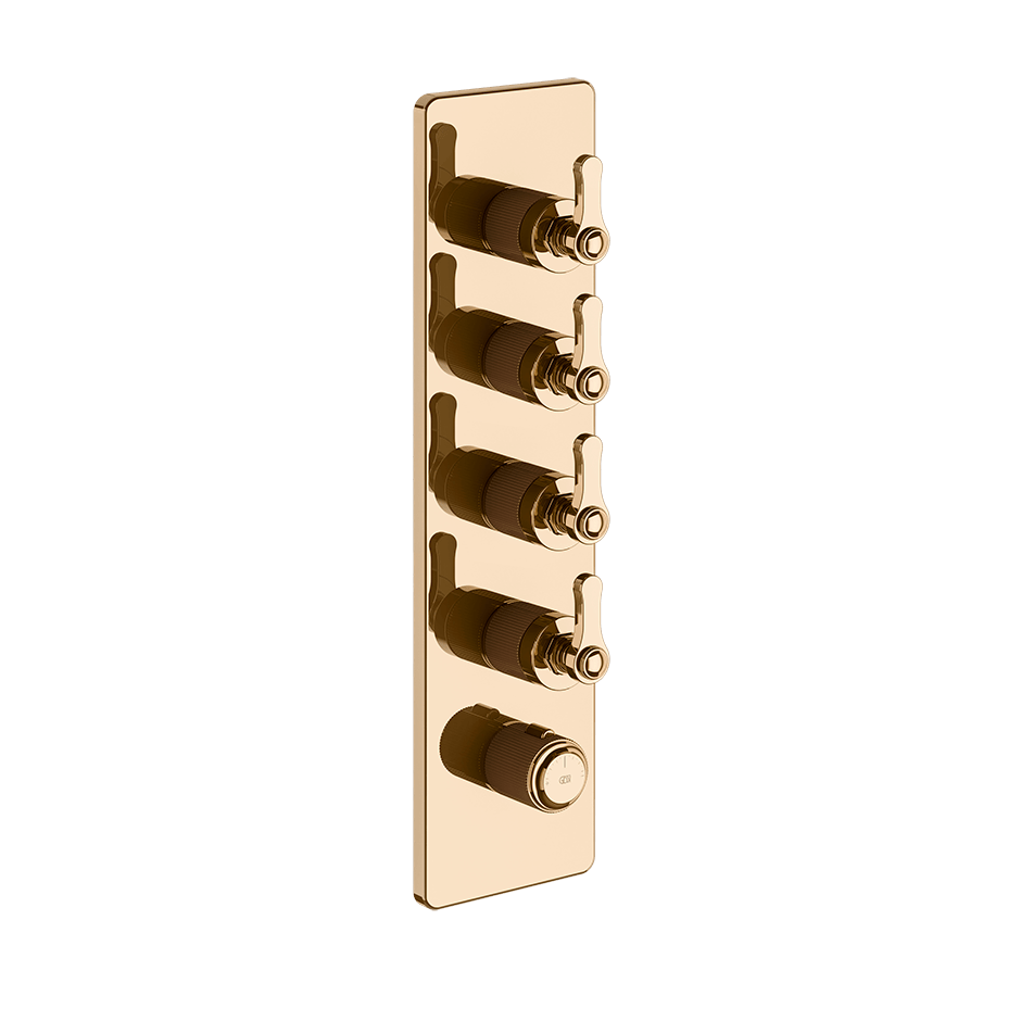 Gessi Shower Mixer 65208 in Warm Bronze Pvd