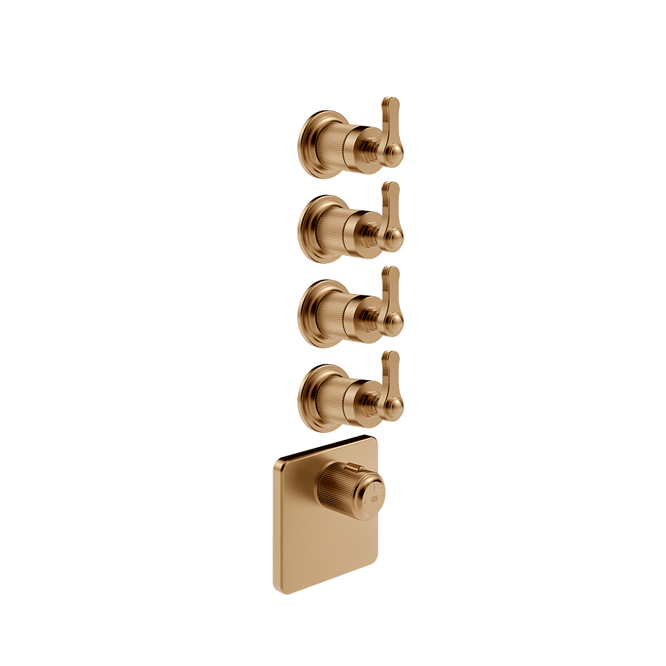 Gessi Shower Mixer 65210 in Warm Bronze Br. Pvd