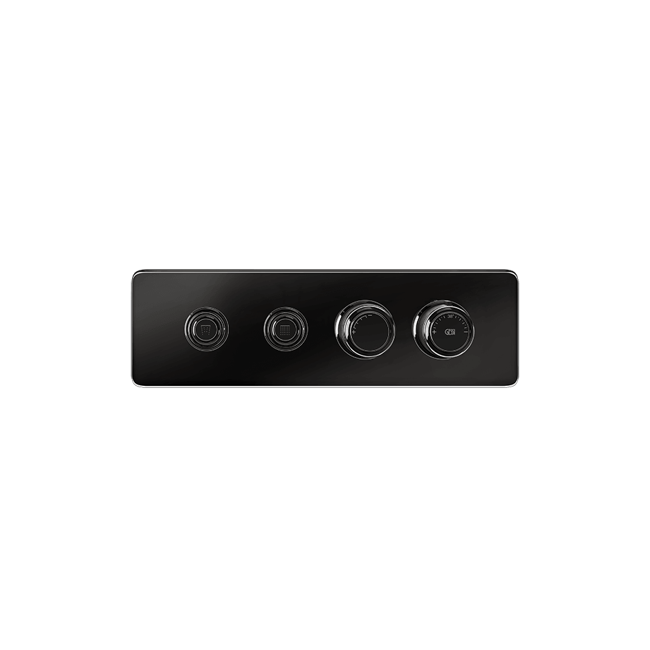 Gessi Shower Mixer 65222 in Black Metal Pvd