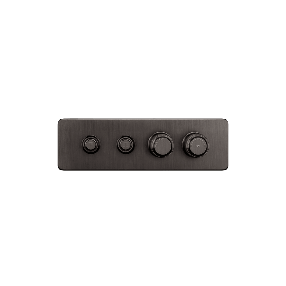 Gessi Shower Mixer 65222 in Black Metal Br. Pvd