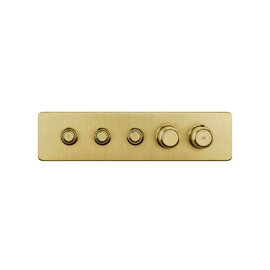 Gessi Shower Mixer 65224 in Gold Brushed Pvd