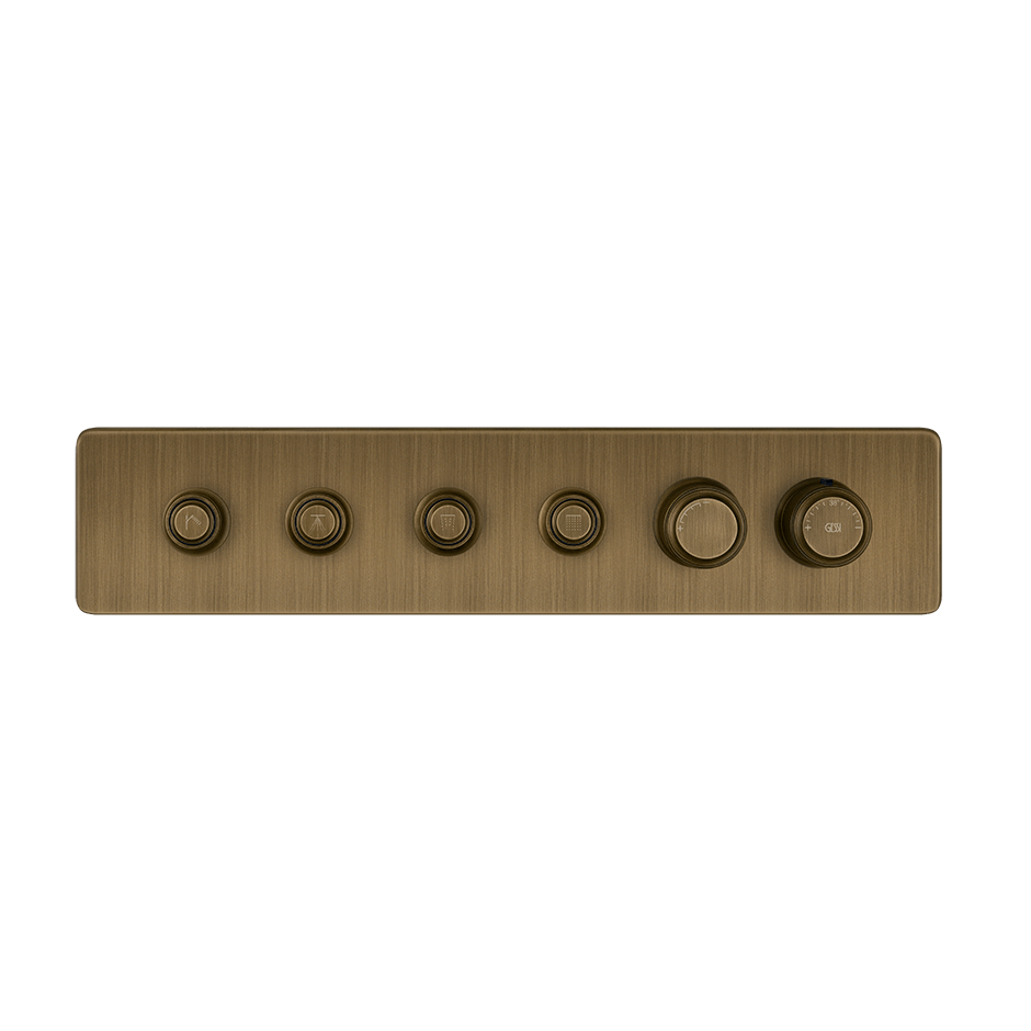 Gessi Shower Mixer 65226 in Antique Brass
