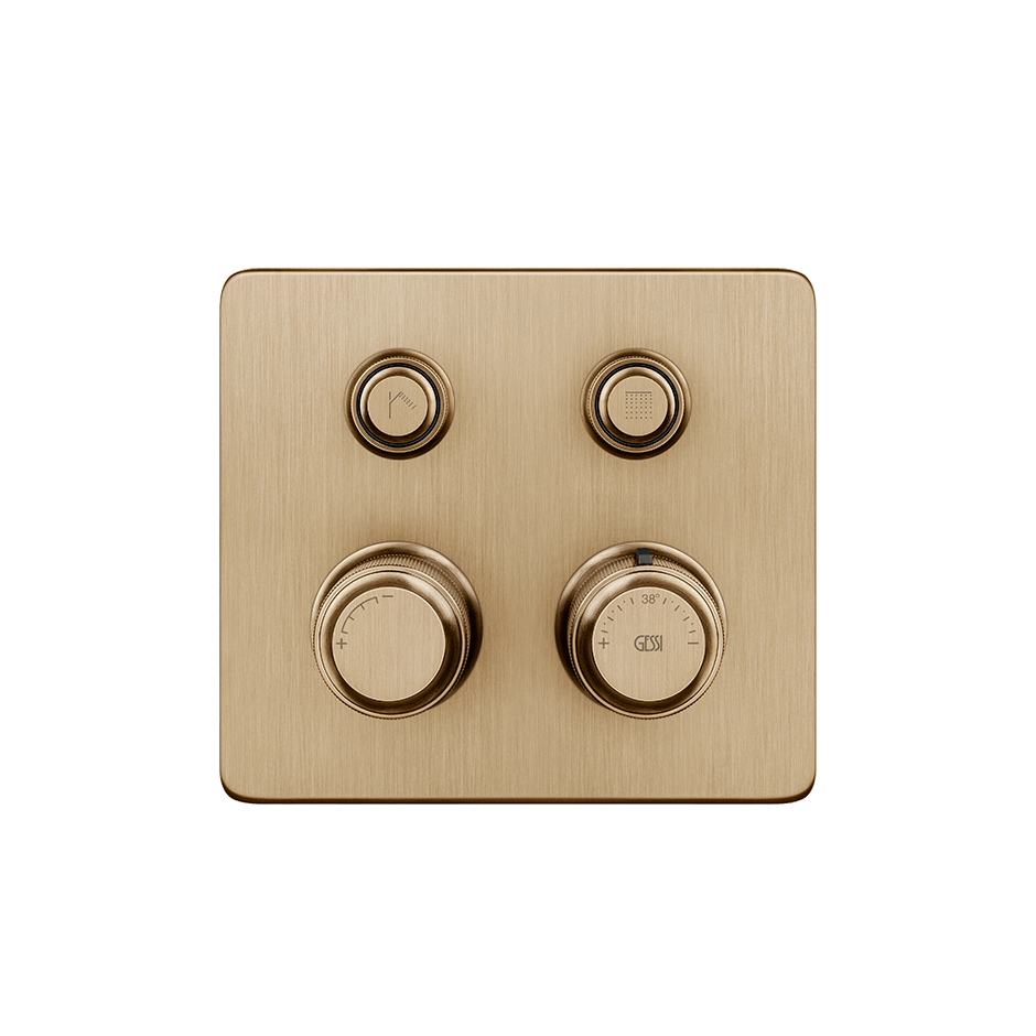 Gessi Shower Mixer 65232 in Warm Bronze Br. Pvd