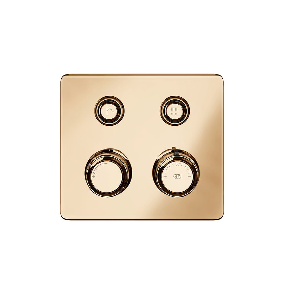 Gessi Shower Mixer 65232 in Warm Bronze Pvd