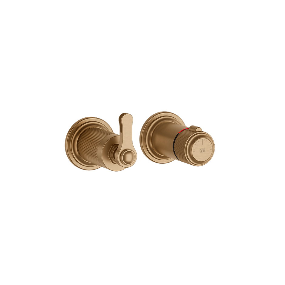 Gessi Shower Mixer 65233 in Warm Bronze Br. Pvd
