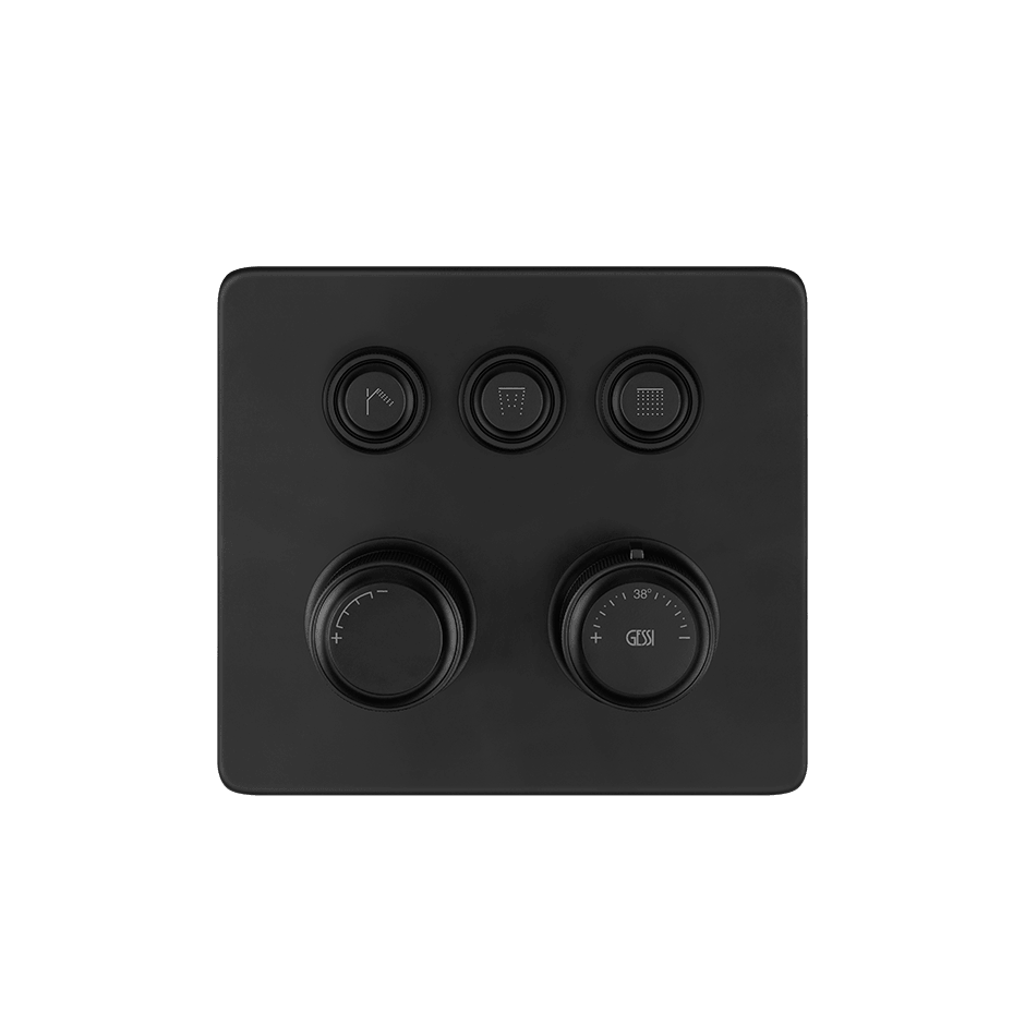 Gessi Shower Mixer 65234 in Matte Black