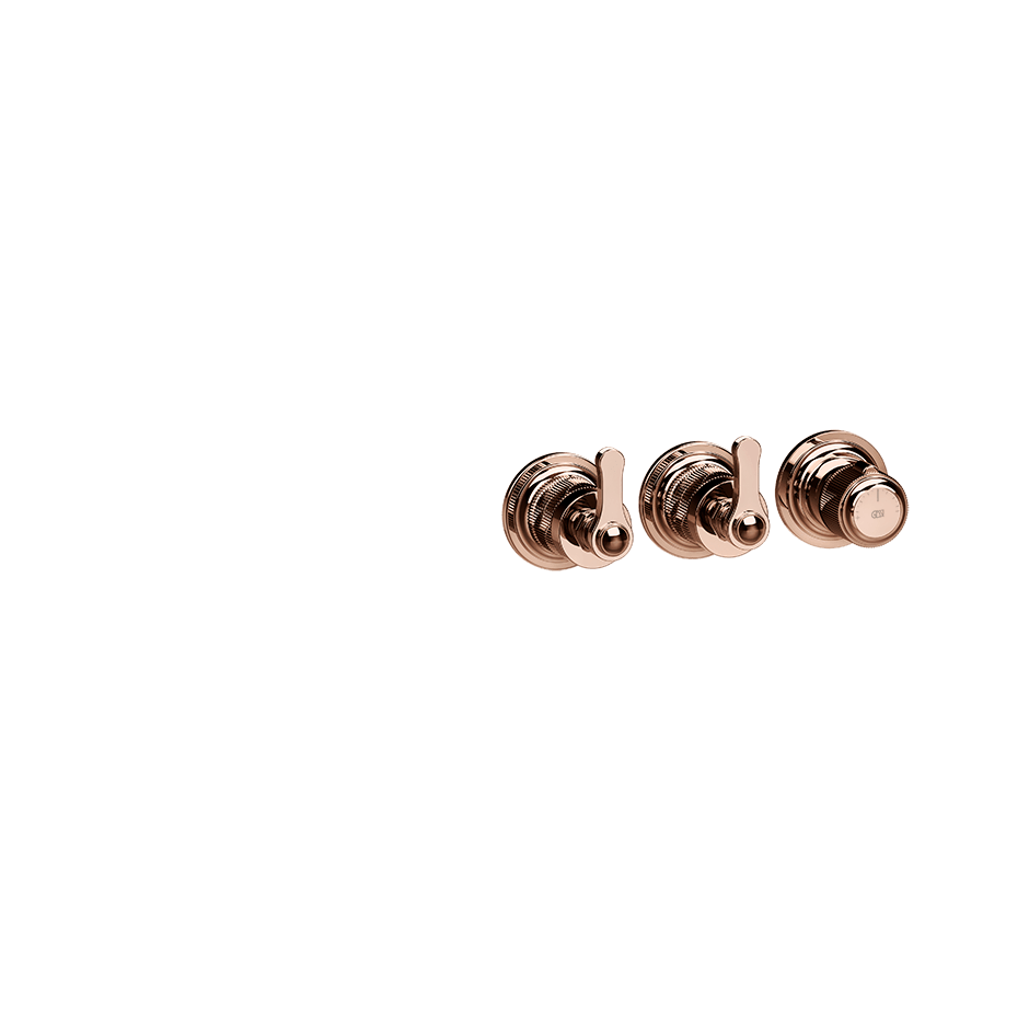 Gessi Shower Mixer 65334 in Copper Pvd